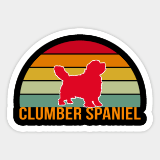 Clumber Spaniel Vintage Silhouette Sticker